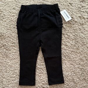 Old Navy Kids Black Leggings with Ruffle Detail